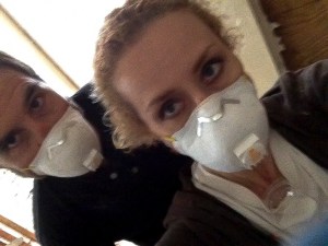 Randy and I determined to break down the walls!